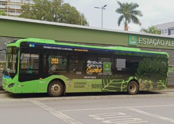 Ônibus elétrico da Higer chega a Cuiabá
