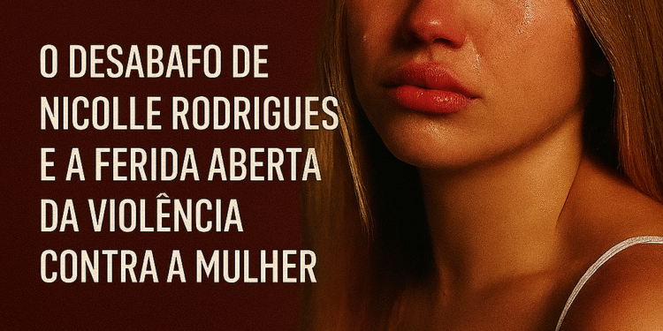 Quando o silêncio grita: o desabafo de Nicolle Rodrigues e a ferida aberta da violência contra a mulher