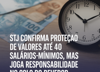 STJ Garante Impenhorabilidade Até 40 Salários, Mas Devedor Precisa Pedir