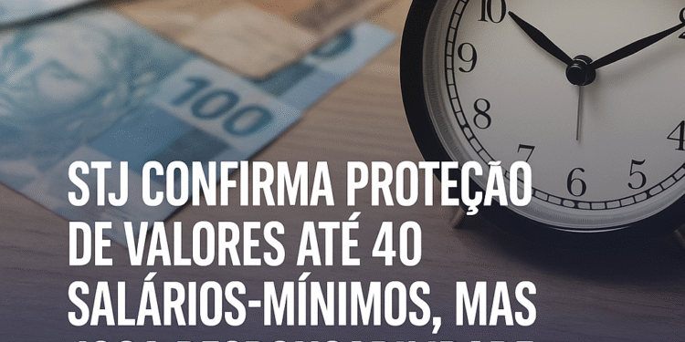 STJ Garante Impenhorabilidade Até 40 Salários, Mas Devedor Precisa Pedir