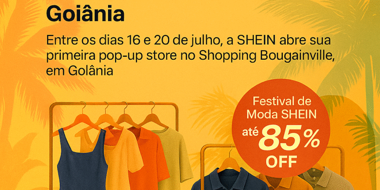SHEIN estreia pop‑up no Centro‑Oeste e leva o descontos exclusivos a Goiânia 🎉