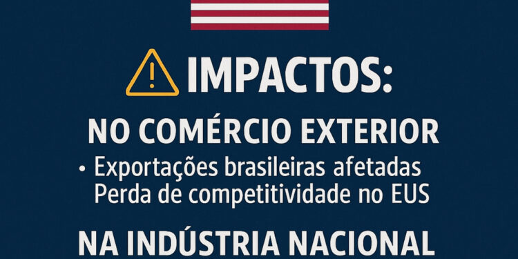 EUA impõem tarifa de 50% sobre produtos do Brasil e acendem alerta vermelho na indústria nacional