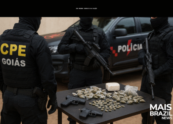 Suspeito de integrar logística de facção criminosa é preso com armas e drogas em Goiás