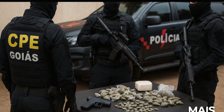 Suspeito de integrar logística de facção criminosa é preso com armas e drogas em Goiás