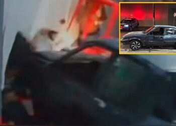 Motorista atropela mãe, bebê e jovem em calçada e acaba agredido por populares