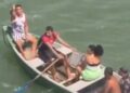 Helicóptero da polícia intercepta barco e salva mulher de execução em Natal