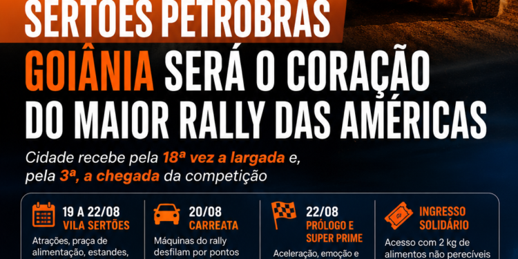 RALLY DOS SERTÕES 2026 TRANSFORMA GOIÂNIA NA CAPITAL DO RALLY COM PROGRAMAÇÃO GRATUITA, CARREATA E SUPER PRIME