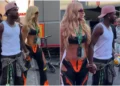 Look de Virginia em GP da Fórmula 1 em Madri divide opiniões e vira assunto na imprensa espanhola