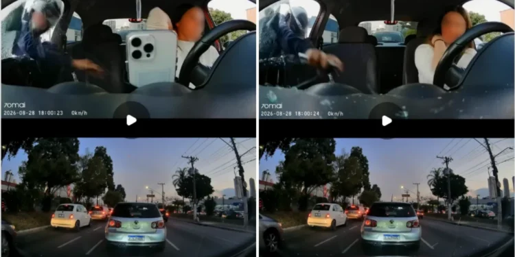 Influenciadora brasileira tem iPhone furtado enquanto gravava rotina dentro de carro no Brasil