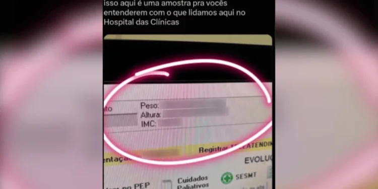 Médico do Hospital das Clínicas exibe dados sigilosos de paciente e faz piada sobre peso no X