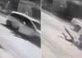 Adolescente reage com spray de pimenta e pula de carro em movimento para fugir de criminoso