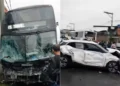 Motorista infarta ao volante, morre e provoca acidente com 22 veículos na Via Dutra