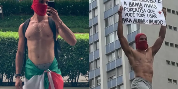 Jovem paulista vira sensação e ganha mais de 300 mil seguidores após ato político na Avenida Paulista